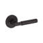 Riddling Privacy Lever with Stepped Round Rose in Lifetime (PVD) Polished Nickel-852620650