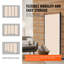 Paravent pliable à 4 panneaux, écran de confidentialité portable pour bureau et maison, beige, résistant et imperméable