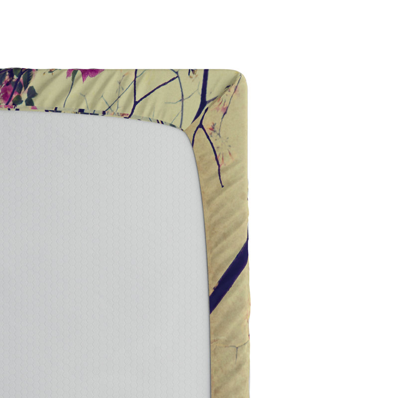 Microfiber Floral Fitted Sheet, Twin XL Fitted Sheet