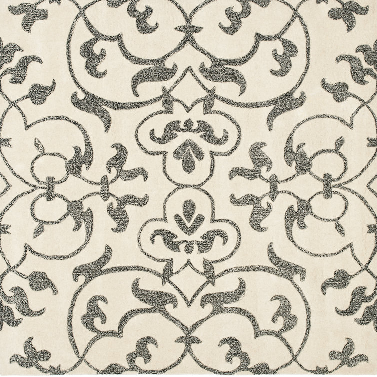 Candelo Hand Tufted Wool Floral Rug