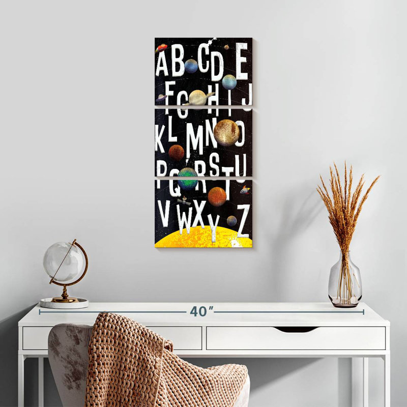 ABC Galaxy, 27" H x 12" W