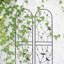 Ensemble de 2 treillis de jardin en métal 86,7 "x 19,7" antirouille pour plantes grimpantes support de fleurs extérieur noir