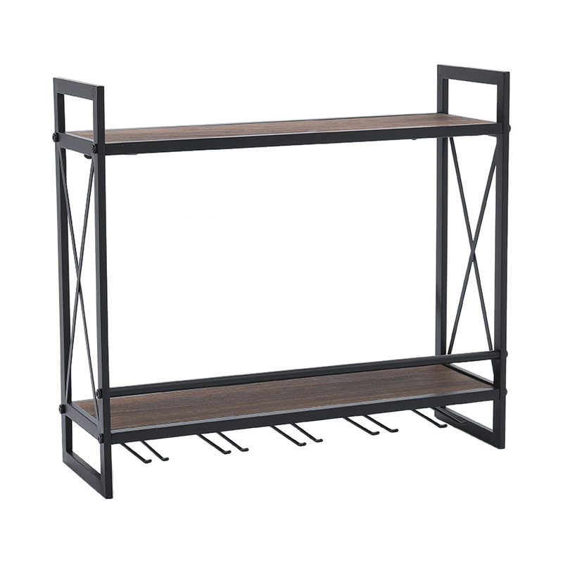 Corsa Metal Frame Wine Rack in Black