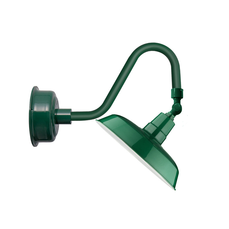 Luminaire de grange d’extérieur à del oldage, Vert rétro