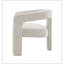 Chaise d'appoint beige Boucle