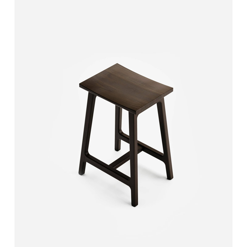 Coyotepe Saddle Stool, Coffee, Counter Stool (24" Seat Height)