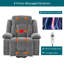 Upholstered Heated Massage Chair