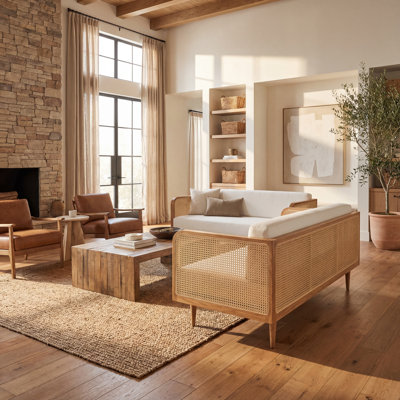 Petroski French Cane Sofa