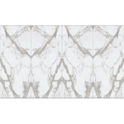 Marble 60" x 60" Porcelain Marble Look Wall & Floor Tile