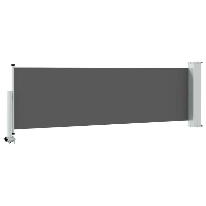 Auvent 100% polyester de fer vidaXL, 39.4" H x 118.1" W, Anthracite