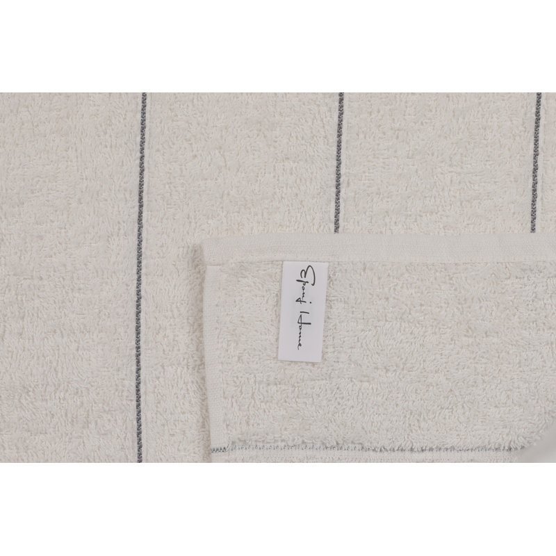 Ensemble de serviettes 6 pièces, Rose / gris / blanc