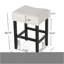 Set Of 2, 26.75" Backless Fabric Counter Height Barstool,  Beige-780879192
