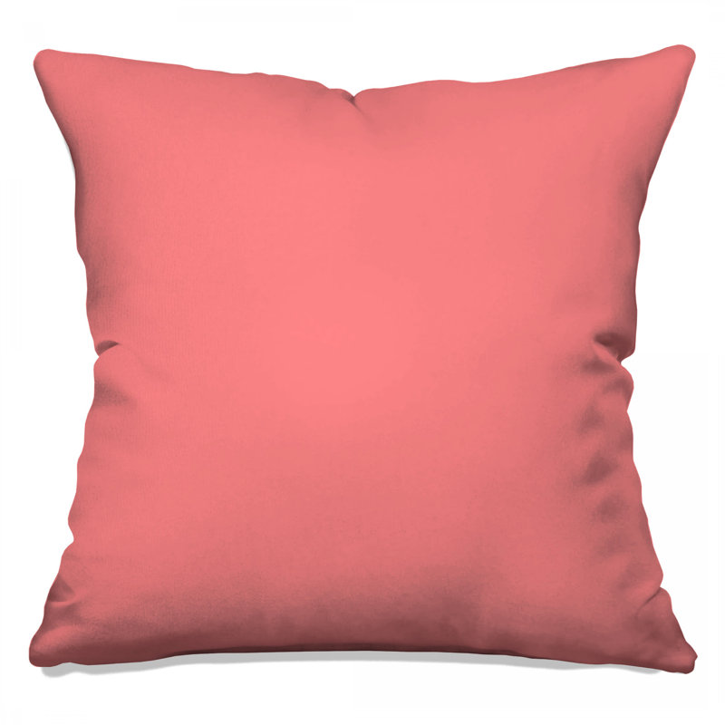 Solid Pink Color Double Sided Throw Pillows, 18 x 18 inches
