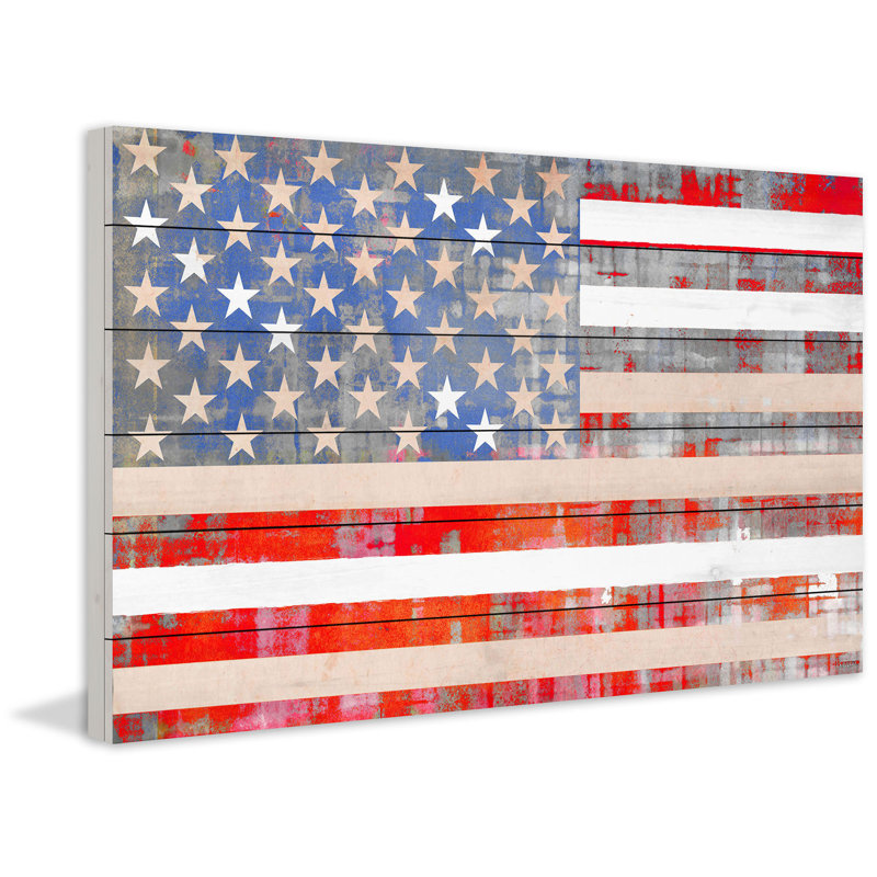 Reproduction d’art sur bois, "american dream" par parvez taj