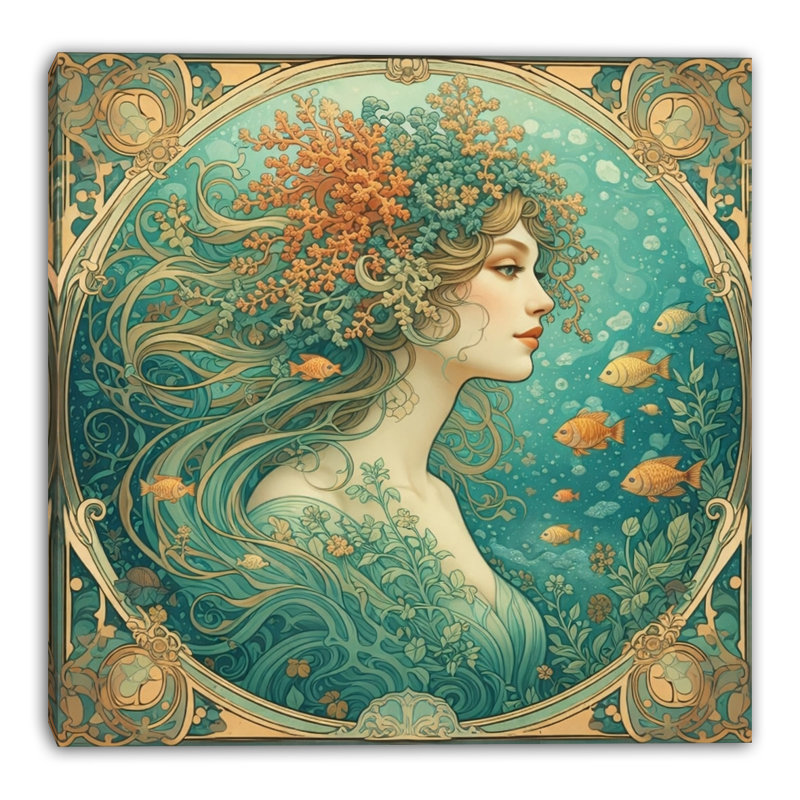 Art mural doux sur toile tendue, L 40 po x H 40 po x P 1,5 po