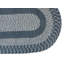 Tapis bleu ardoise tressé Samara - 8 pi-668421917