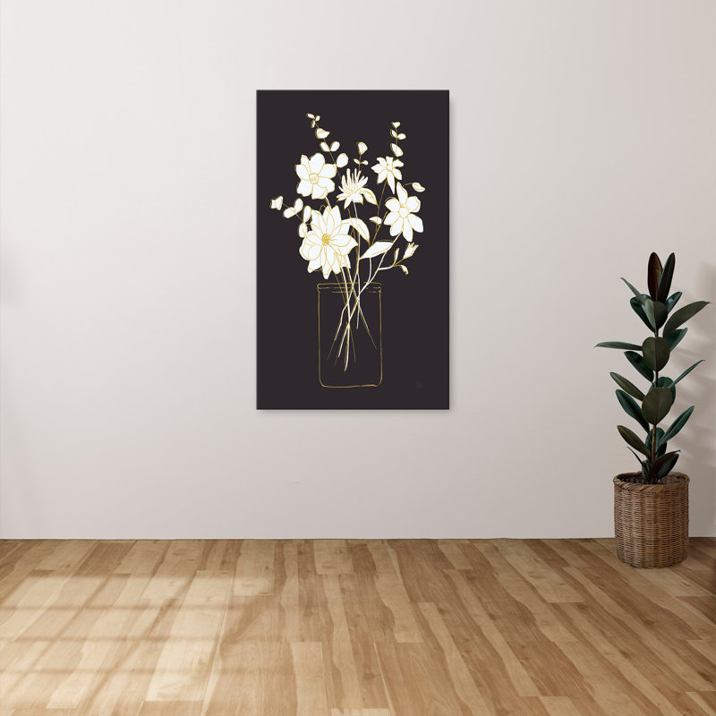"Simply Bold Sketch II" by Nan Print on Canvas, 30" H x 18" W x 1" D