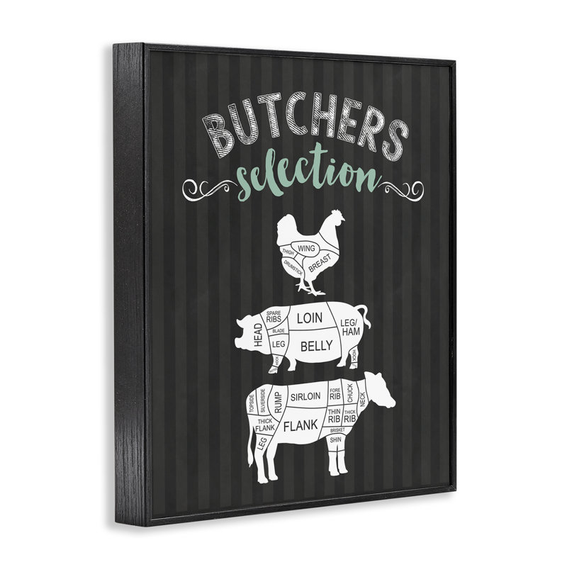 Giclée encadrée par Butchers, H 30 po x l 24 po, Giclée encadrée noir minuit