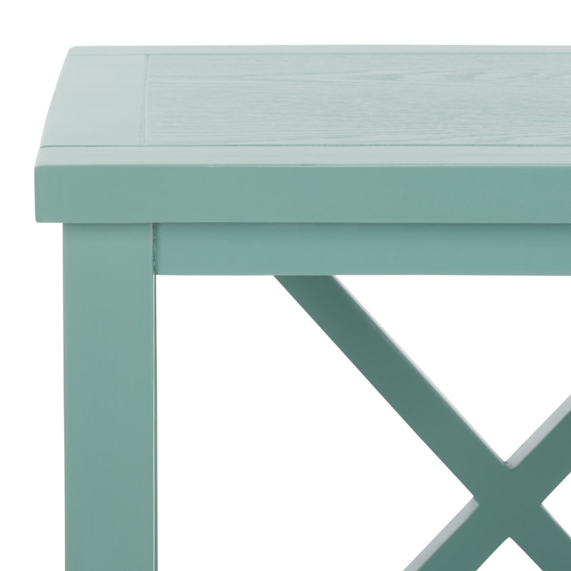 Sadie Solid Wood End Table, Dusty Green