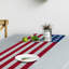 Chemin de table patriotique rouge et bleu