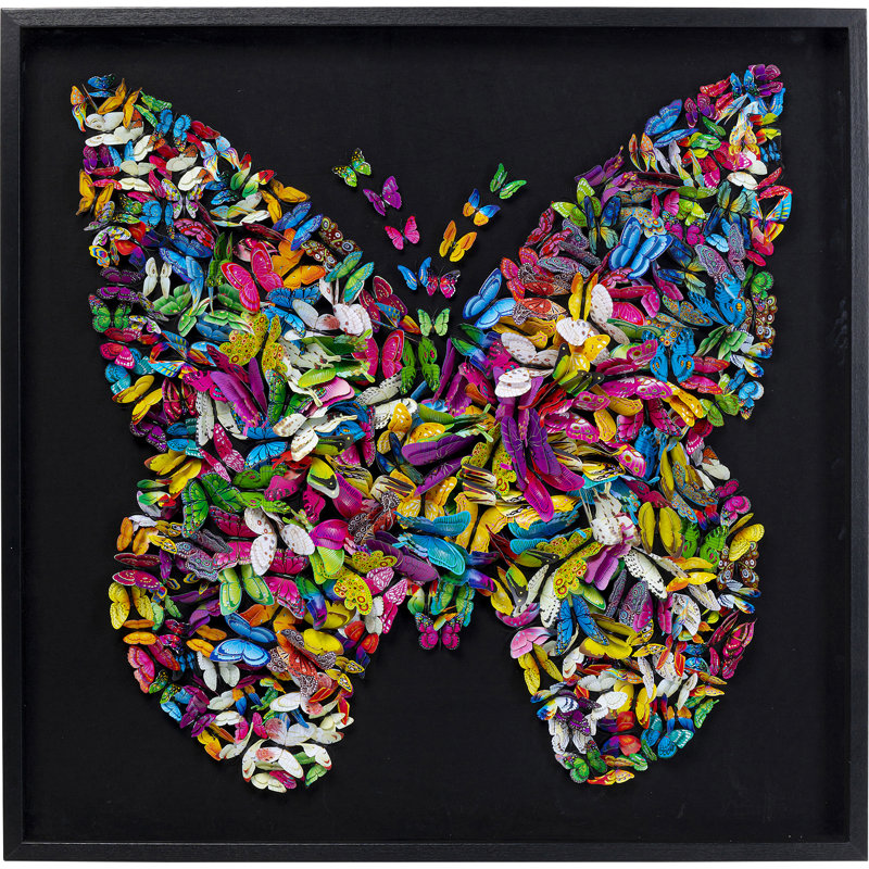 Deco Frame Farfalla 120x120cm