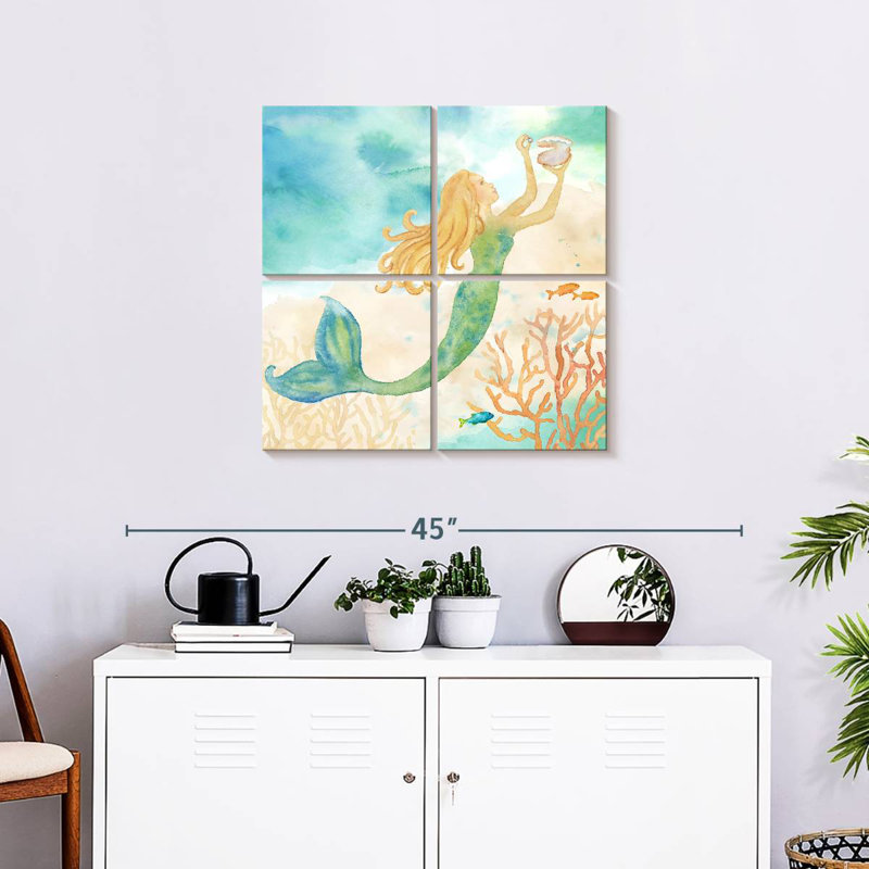 Ashelle Sea Splash Mermaid I, H 26 po x l 26 po