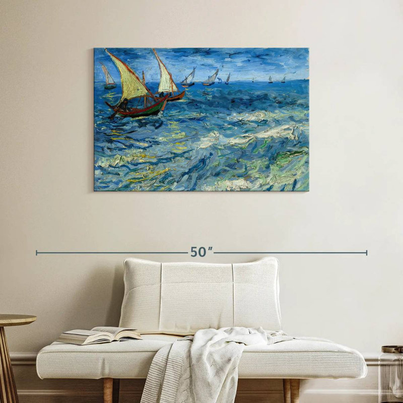 Mehar Fishing Boats At Saintes-Maries, 26" H x 39" W