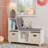 RiverRidge Kids 2pc Fabric Collapsible Storage Cube Organizers with Handles for Playroom Organization-1800092600