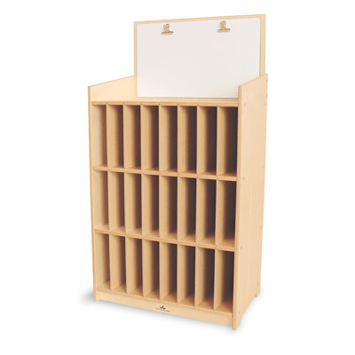 24 Compartment Manufactured Wood Cubby