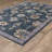 Gowen Traditional Oriental Blue/ Multi Hand-made Wool Area Rug-1234027304