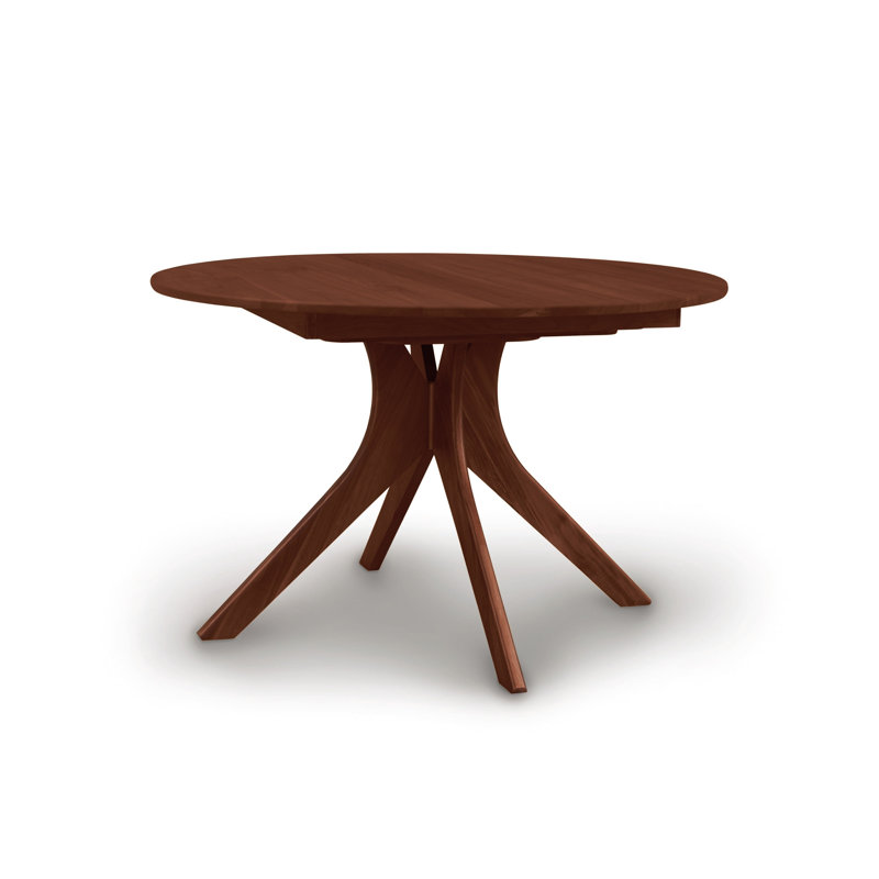 Audrey Round Extension Table, Cognac Cherry, 48" L x 48" W
