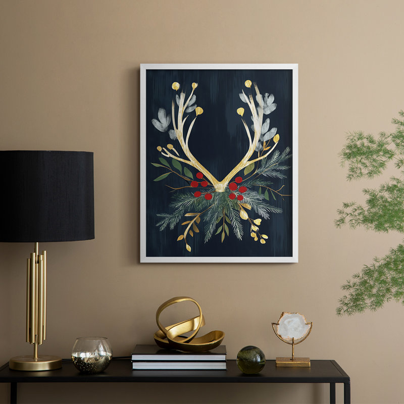 Reproduction encadrée - bois massif, H 15 po x l 12 po, Blanc
