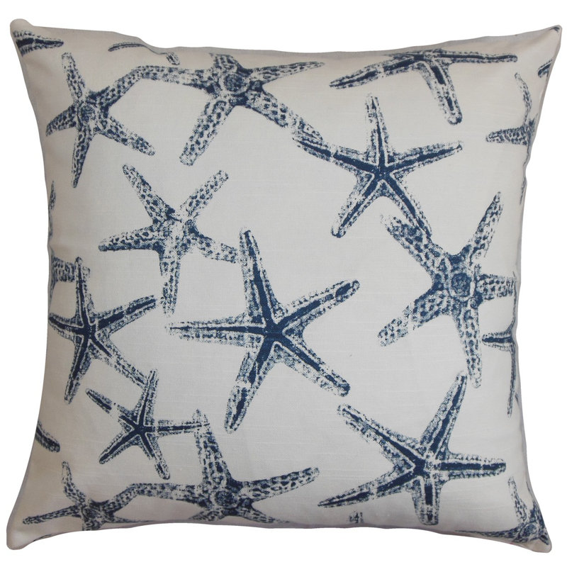 Reversible Pillow Cover, Navy Blue