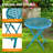 17.7 In. Round Patio Folding Side Table-1976704480
