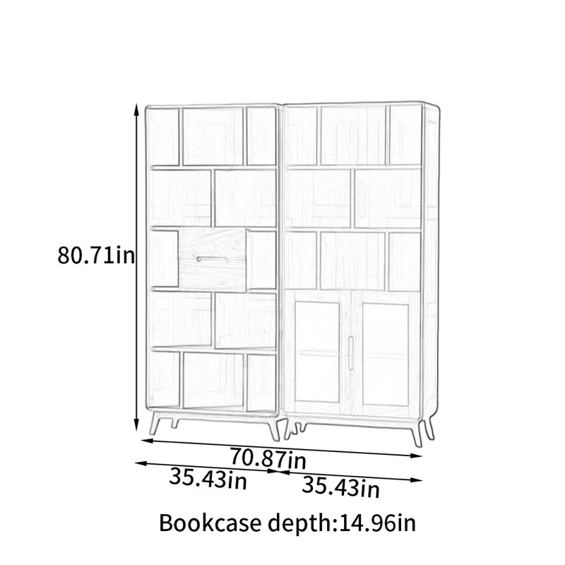Bibliothèque de style nordique