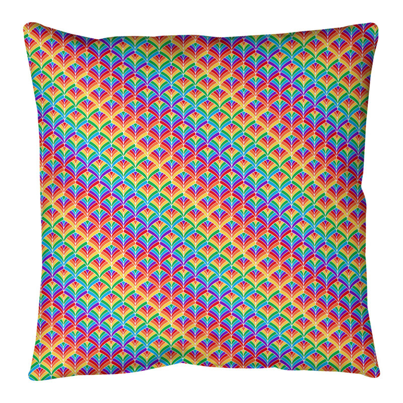 Coussin de sol Katelyn Elizabeth, 40 po x 40 po, Rayure