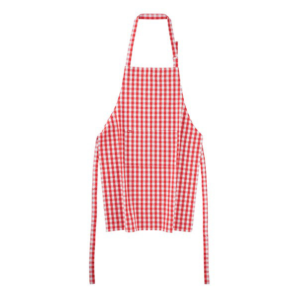 Judge Textiles, Apron, Red Check, Red