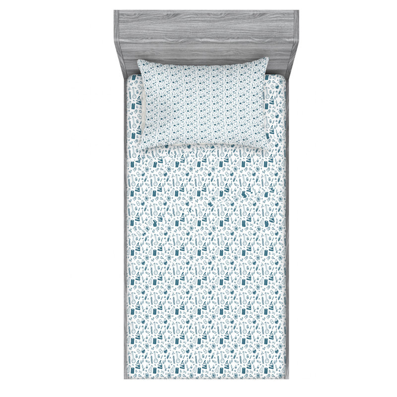 Microfiber Sheet Set, Twin Sheet Set with Fitted Sheet