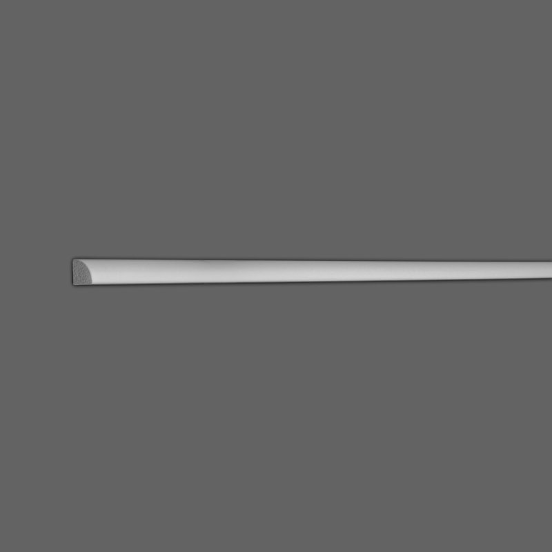 White Polystyrene Quarter Round Moulding Set - 78 Feet