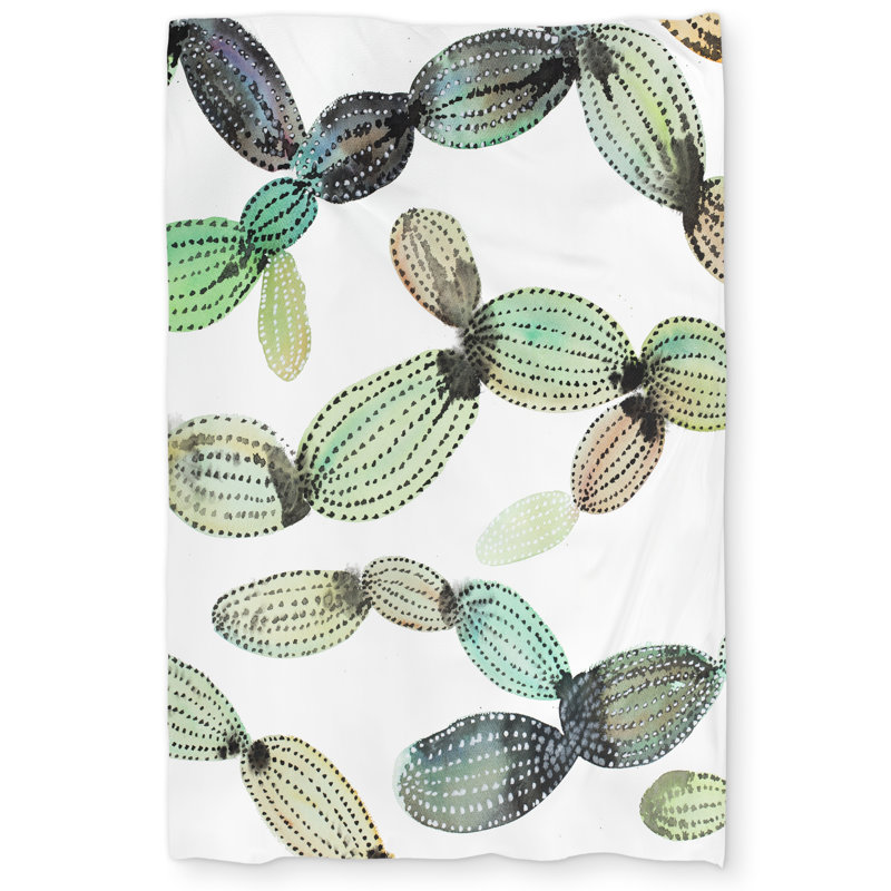 Cactus Pattern Illustrative Green Duvet Cover | Home Decor