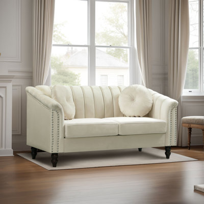  Causeuse de salon en microfibre Latausha