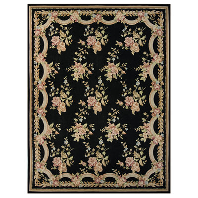 Wool Floral Area Rug