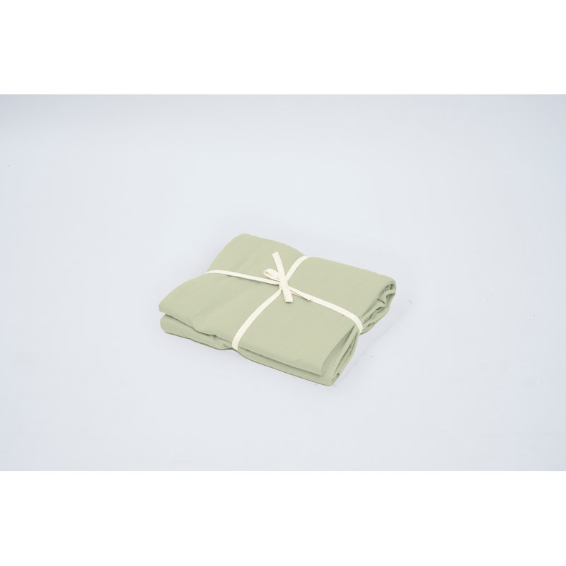 Taies d'oreiller en jersey 100% coton, Taies d'oreiller pour grand lit, Mineral Green