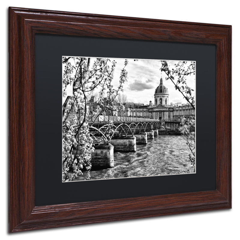 «Summer in Paris», reproduction de photo encadrée, H 11 po x l 14 po x P 0,5 po, Cadre brun, Noir
