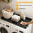 Washer Dryer Countertop Laundry Shelf Topper with Edge, Wooden Cover Guard Organizer for Washer, Dryer & Laundry Hamper Storage-121631650