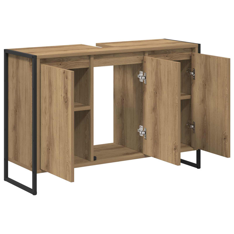 Freestanding Under Sink Cabinet, Artisan Oak