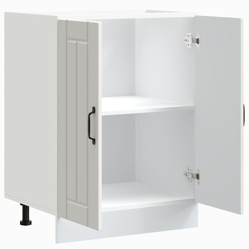 Shamisha Sink Base Cabinet, High Gloss White