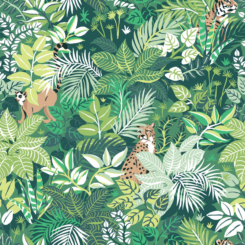 Peel & Stick Toile, Green