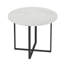 Ensembles de table de salle à manger en marbre peu encombrants, faux marbre blanc, style moderne pour les petits espaces