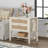 Pomodoro Rattan Nightstand With 2-Drawer And 1 Open Shelf-993662442